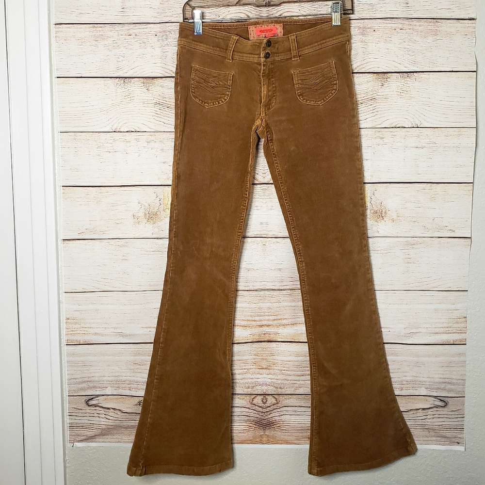 Abercrombie kids brown corduroy flare pants